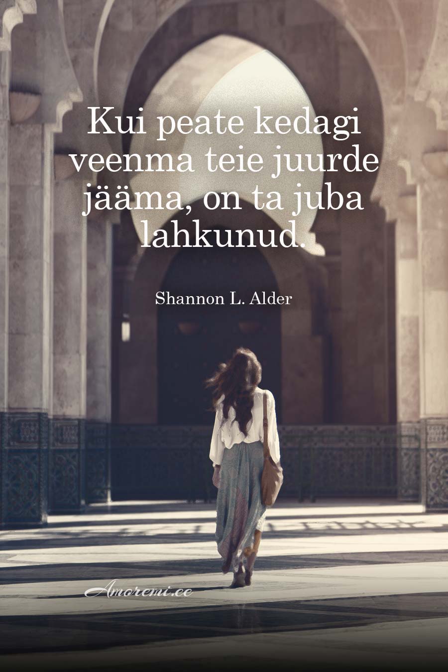Naine lahkub: tsitaat lahkumisest