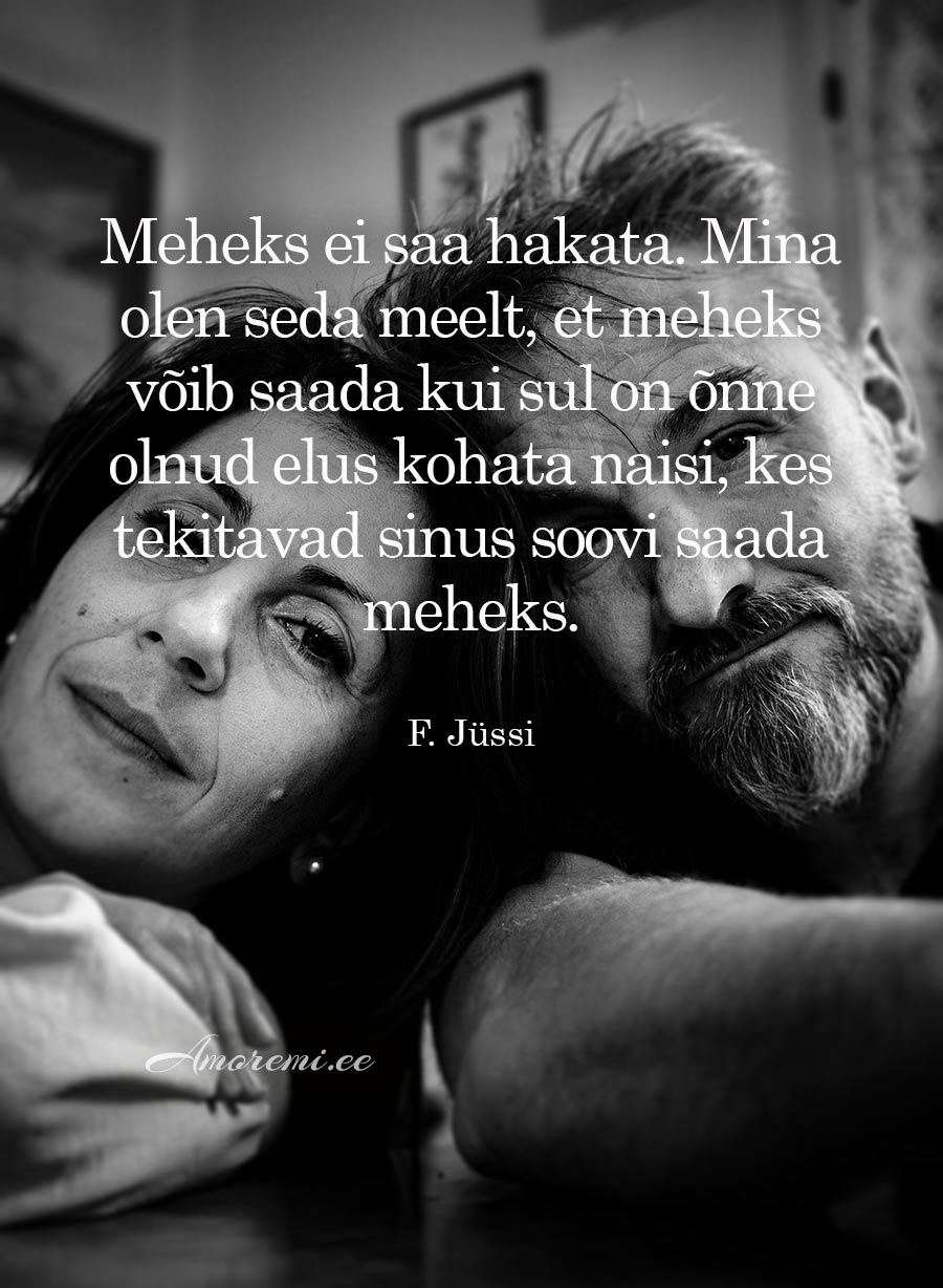 Vanem mees ja naine koos - tsitaat